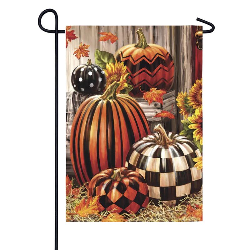 Fall Harvest Pumpkins Garden Flag